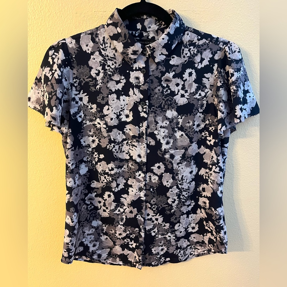 Banana Republic Floral Print Blouse